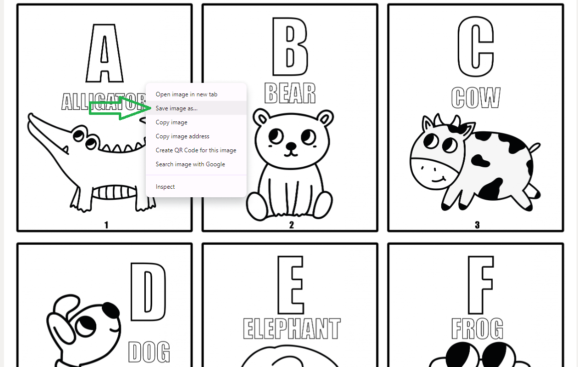 Free ABC Coloring Book