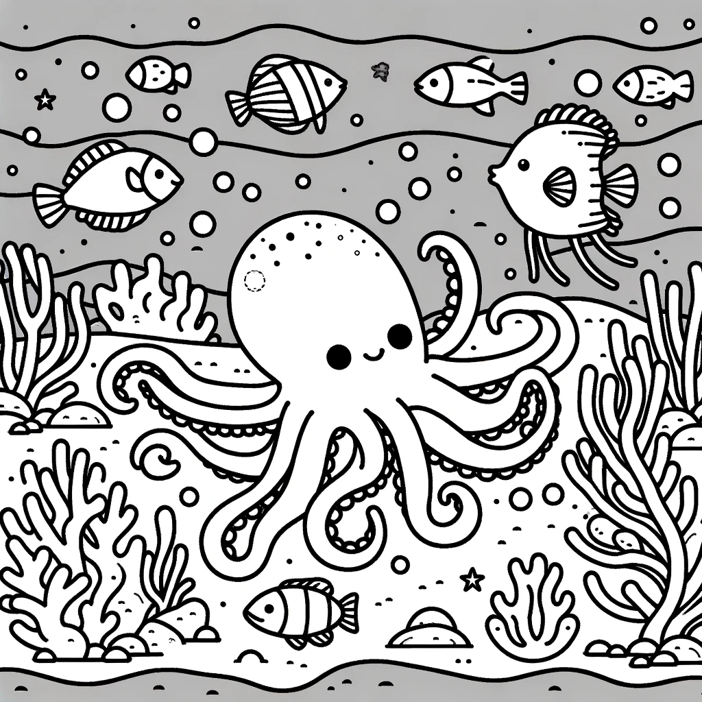 FREE PRINTABLES FOR KIDS UNDER SEA COLORING PAGES - 123 Go Mama