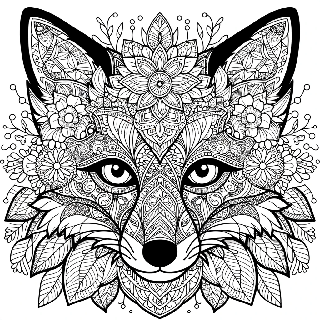 Free Mandala Coloring Pages of Animal Faces