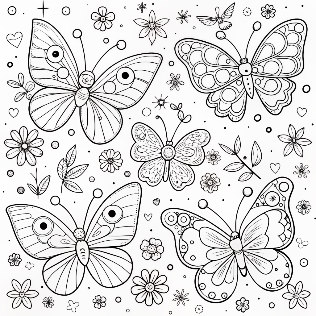 Free Doodle Coloring Pages 