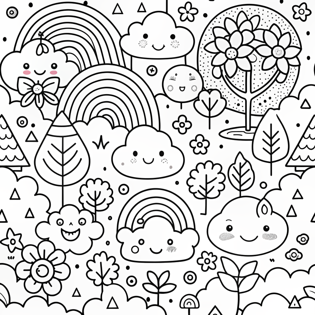 Free Doodle Coloring Pages 