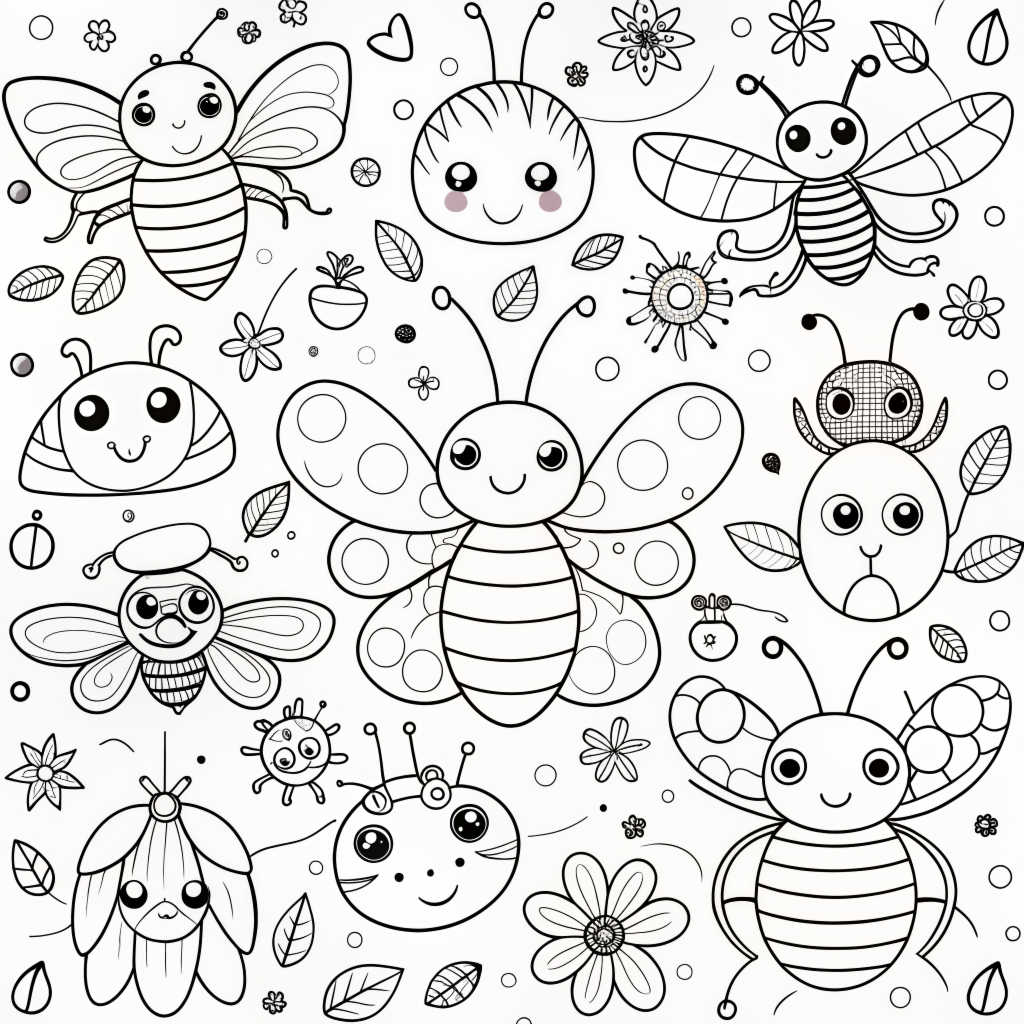 Free Doodle Coloring Pages 