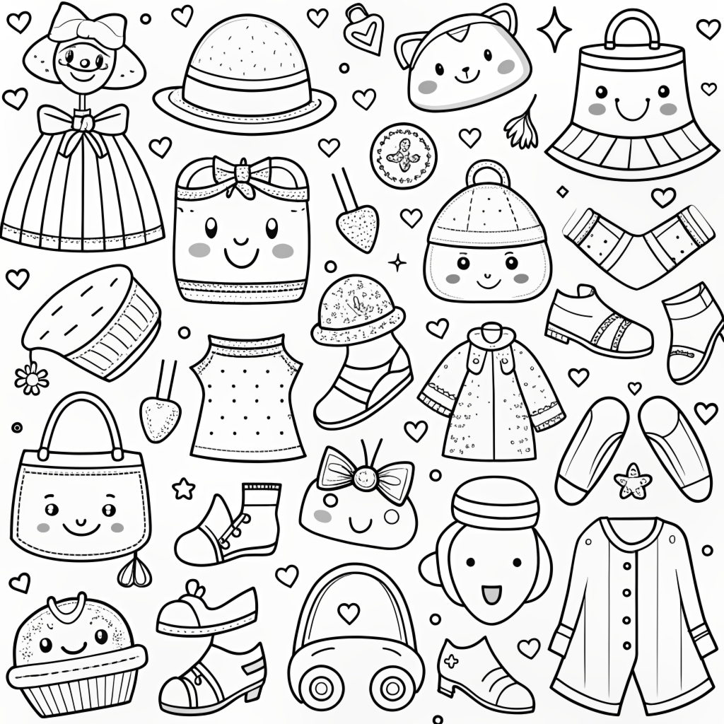 Free Doodle Coloring Pages 