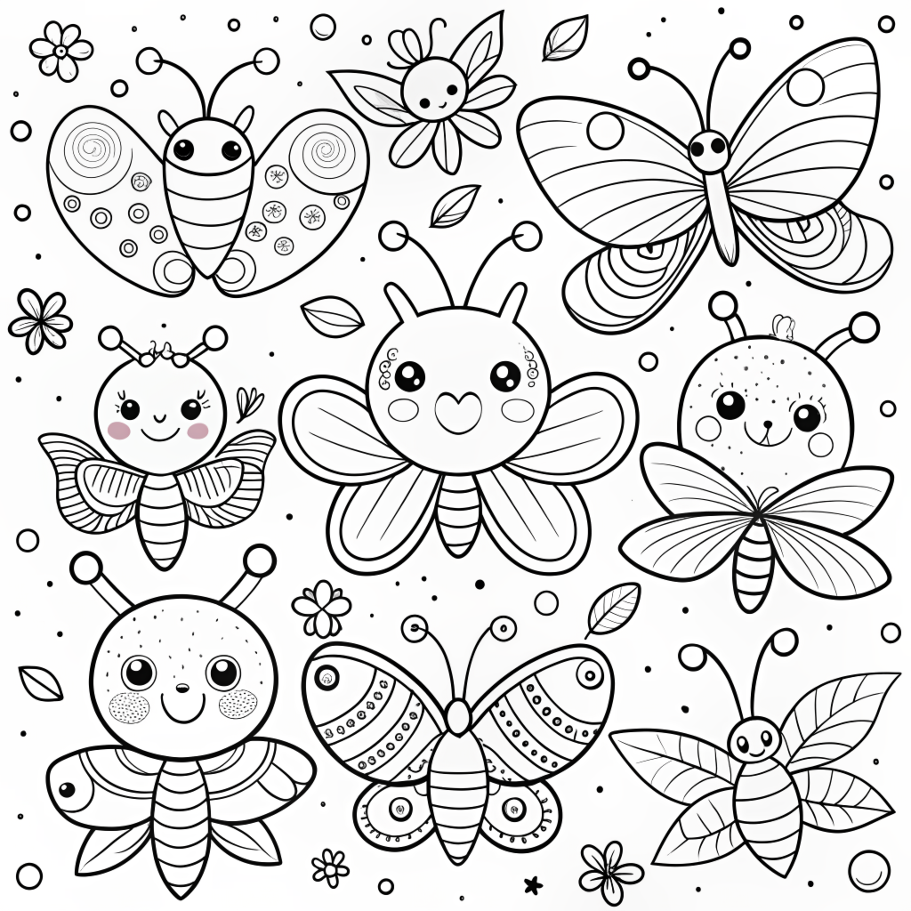 Free Doodle Coloring Pages 