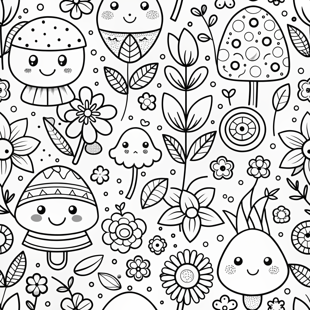 Free Doodle Coloring Pages 