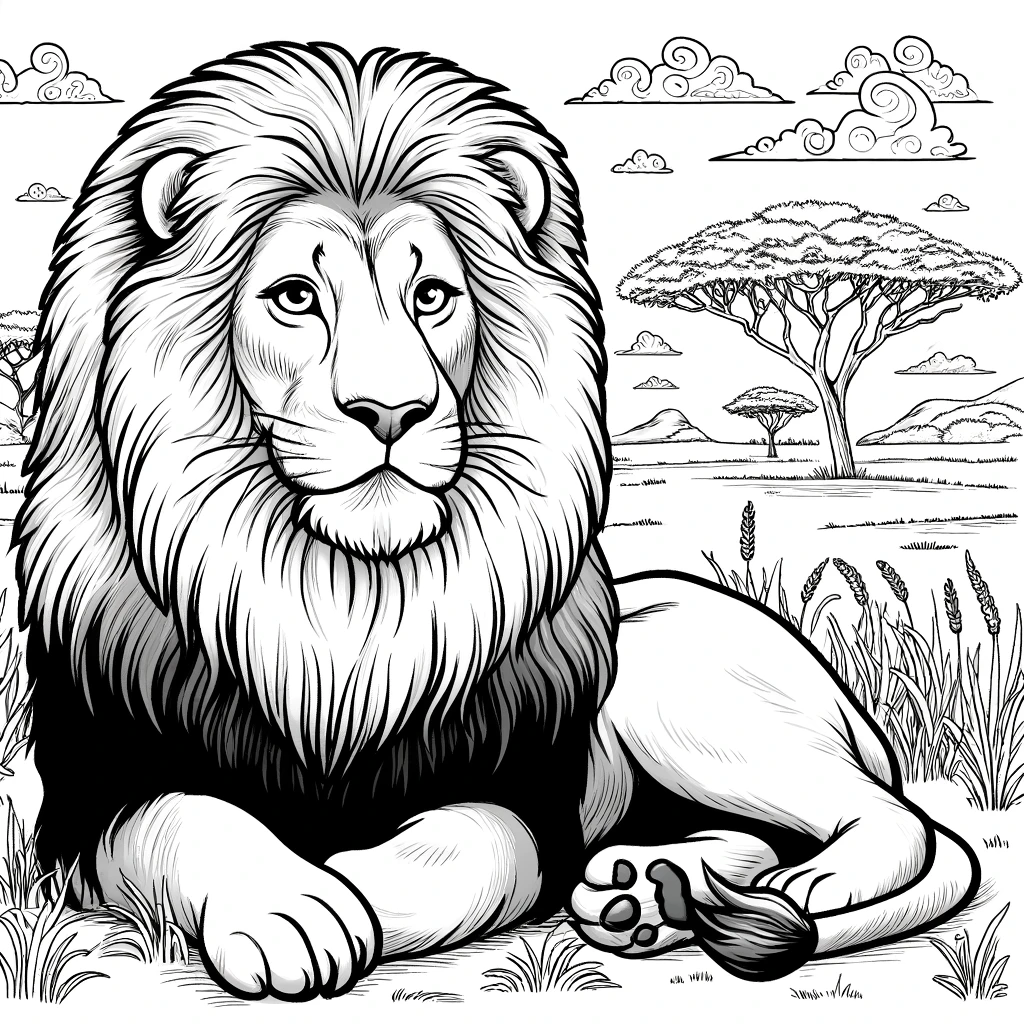 Wild Animal Coloring Pages