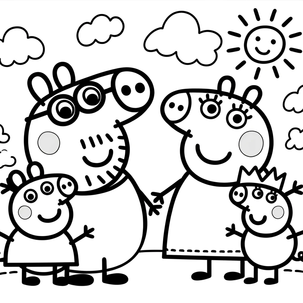 Discover the Joy of Coloring with 100% Free Peppa Pig Coloring Pages ...