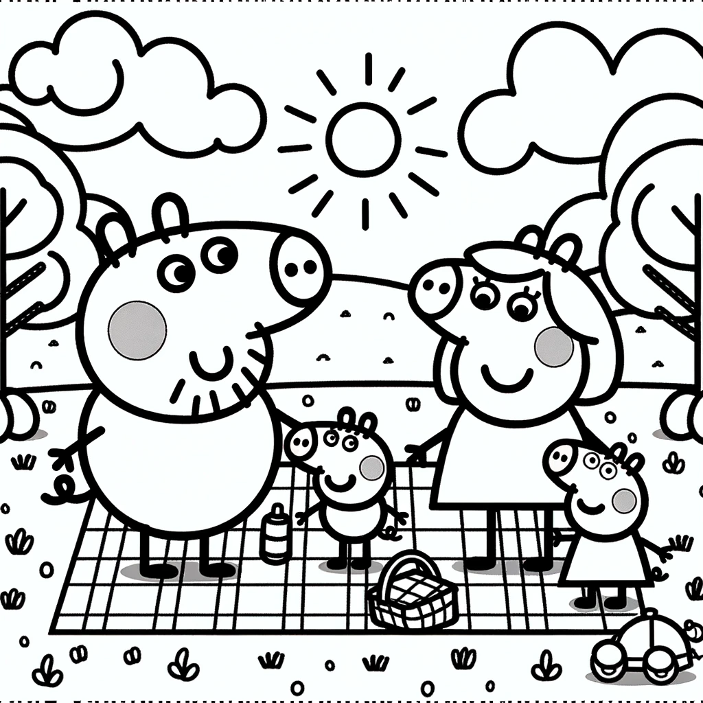 Discover the Joy of Coloring with 100% Free Peppa Pig Coloring Pages ...