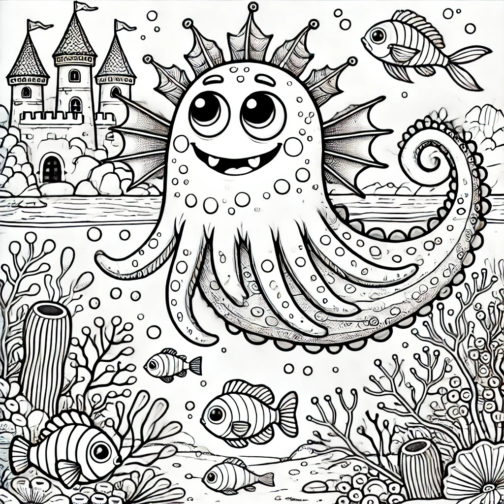 Monsters Coloring Pages for Kids - 123 Go Mama