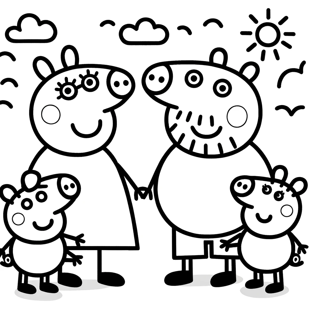 Discover the Joy of Coloring with 100% Free Peppa Pig Coloring Pages