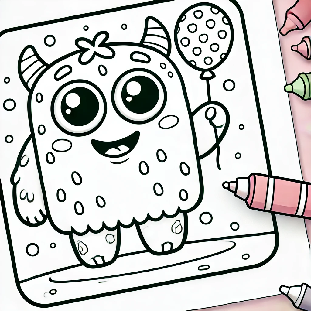 Monsters Coloring Pages for Kids