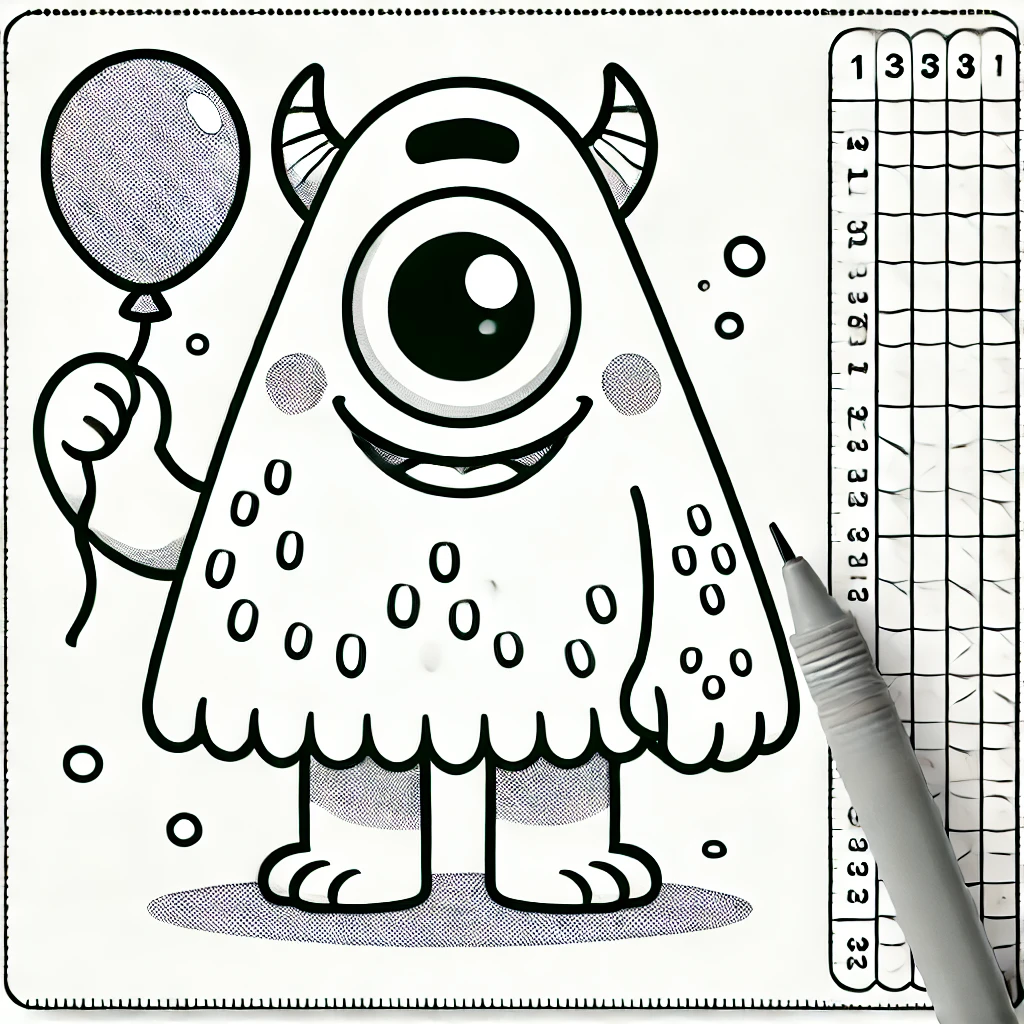 Monsters Coloring Pages for Kids