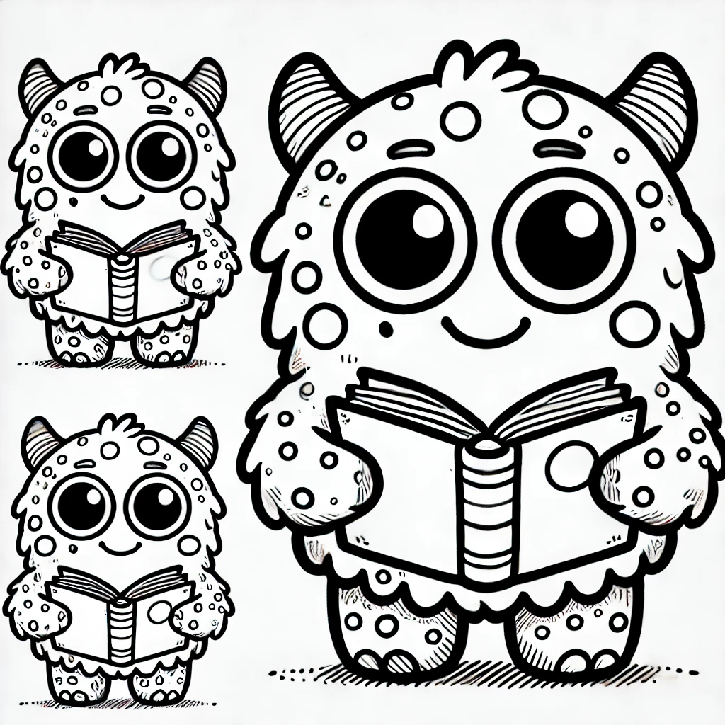 Monsters Coloring Pages for Kids