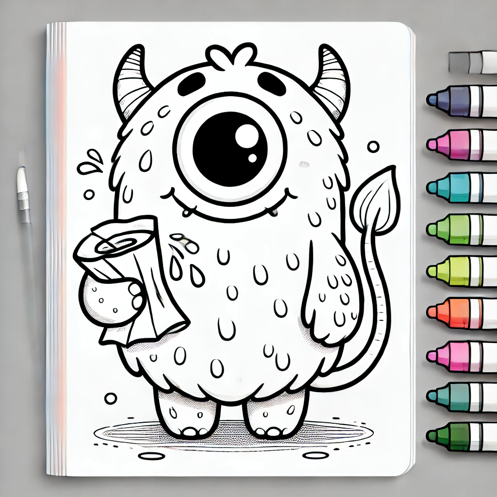 Monsters Coloring Pages for Kids