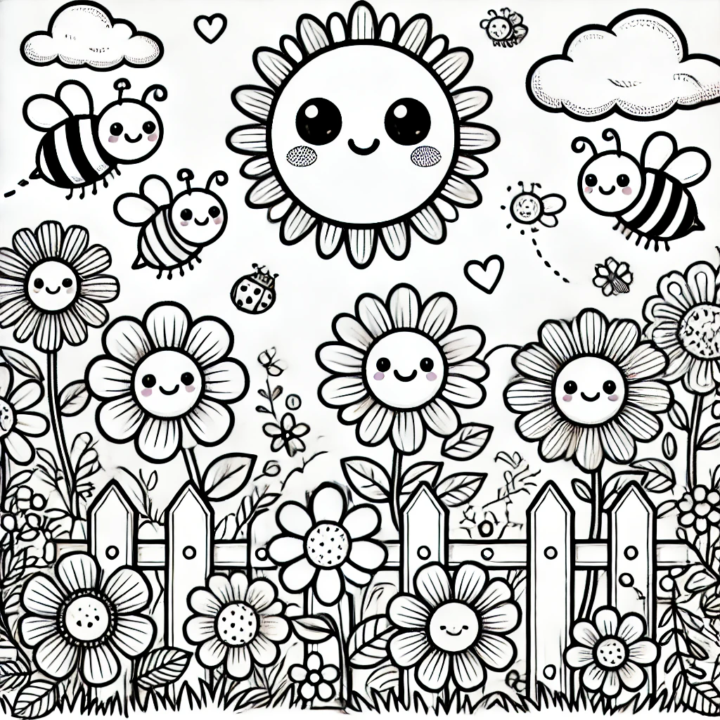 Kawaii Coloring Pages For Kids - 123 Go Mama