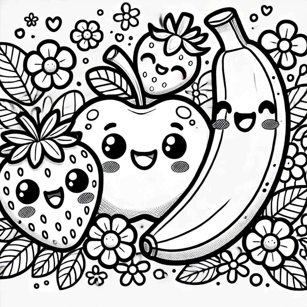 Kawaii Coloring Pages For Kids