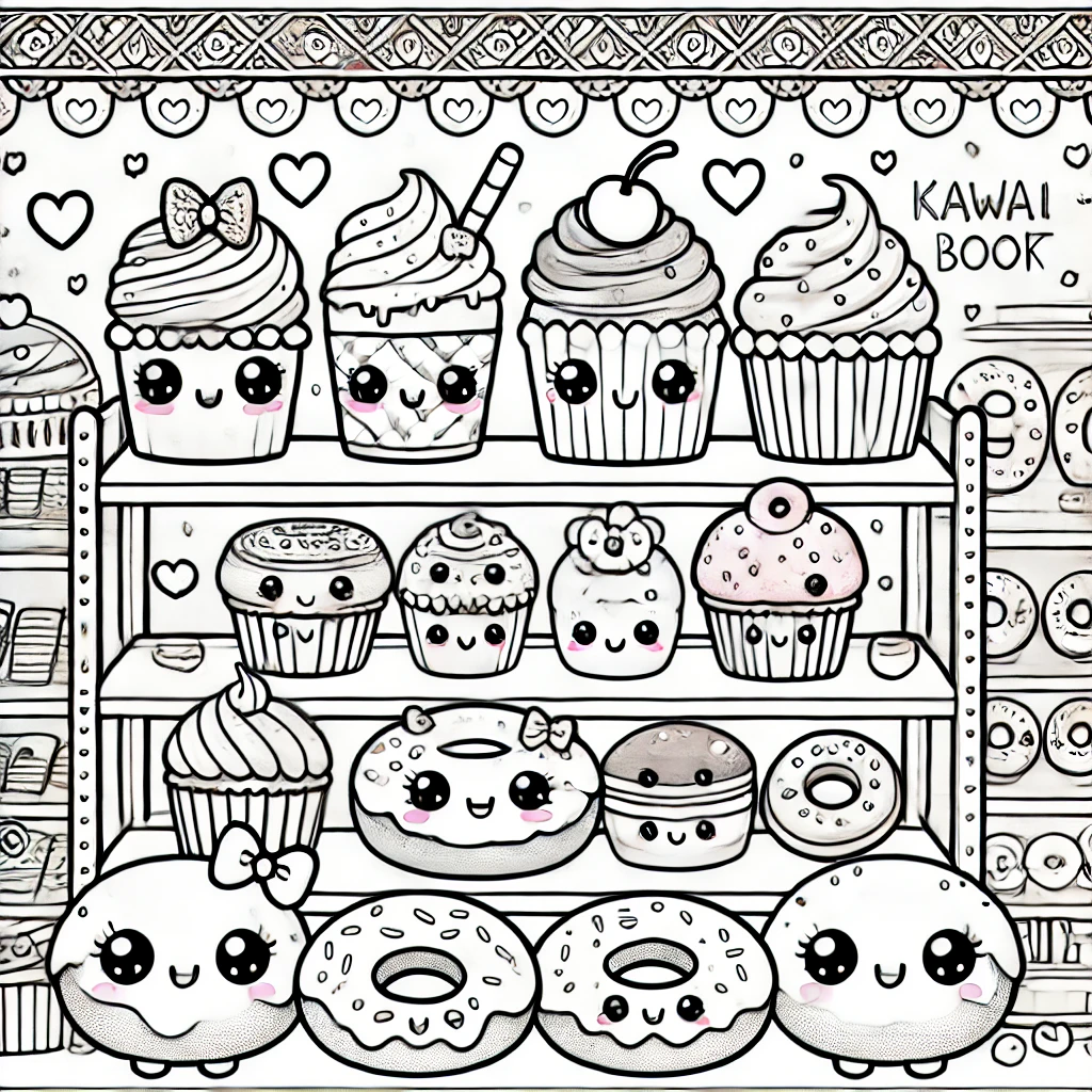 Kawaii Coloring Pages For Kids