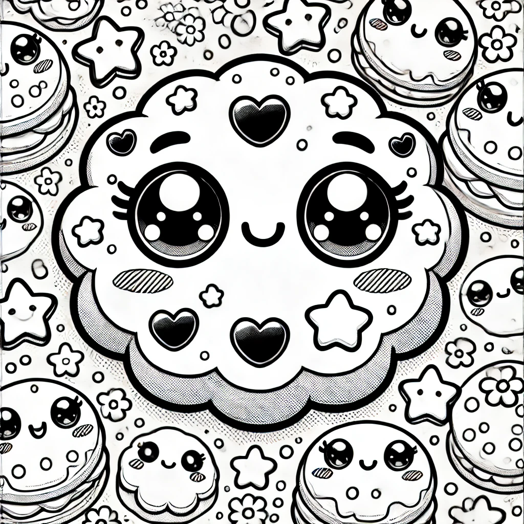 Kawaii Coloring Pages For Kids