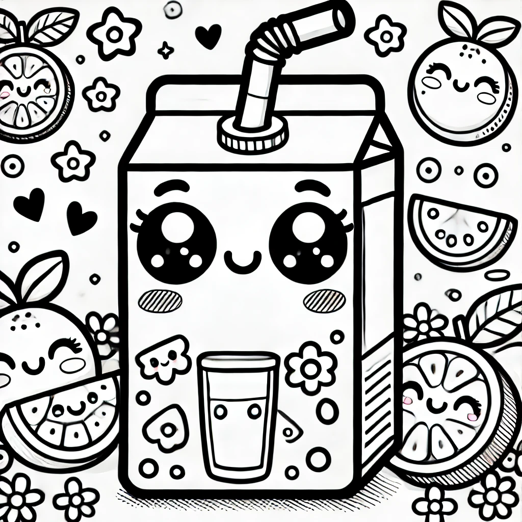 Kawaii Coloring Pages For Kids