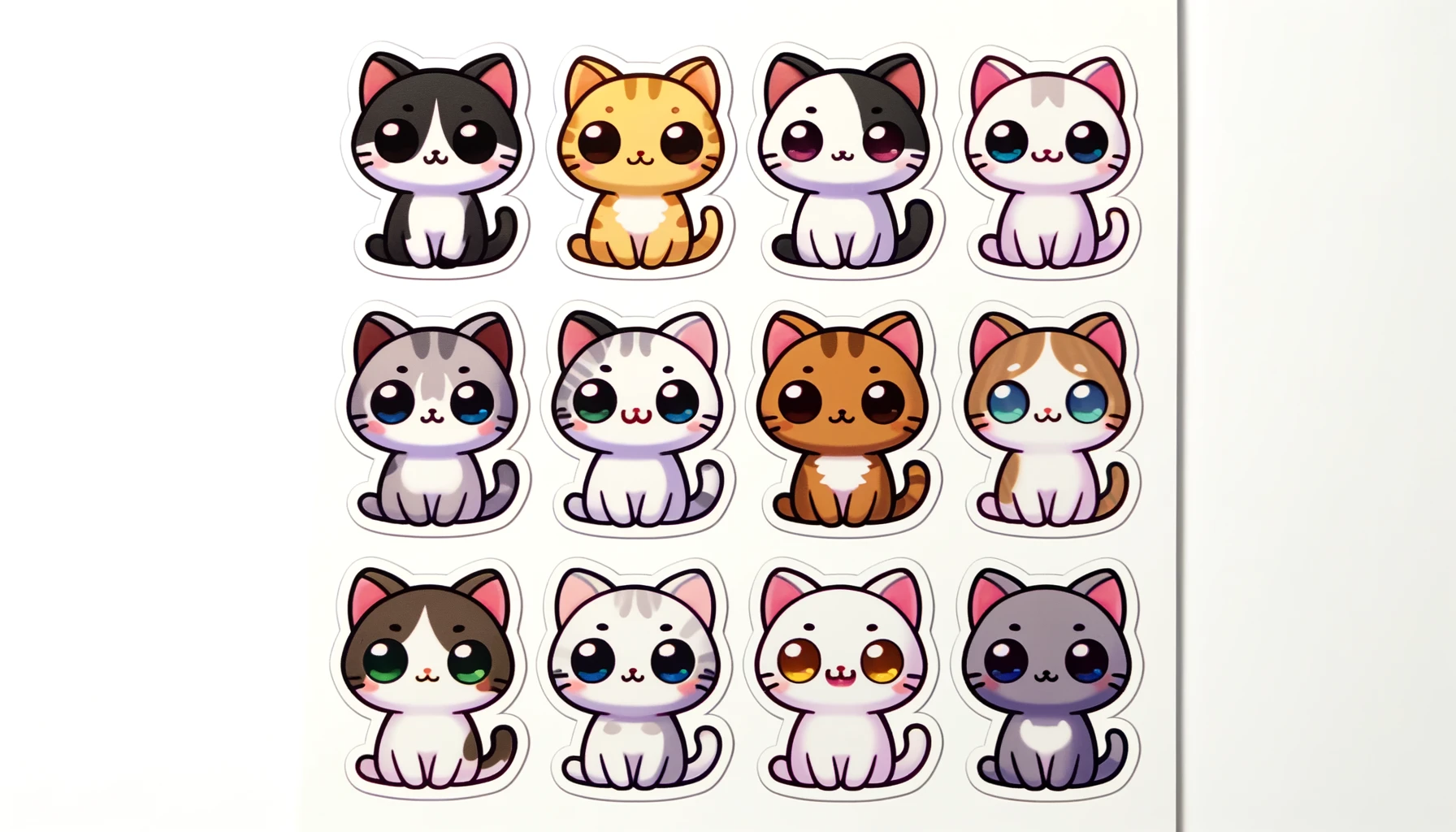 Free Cats Stickers Designs