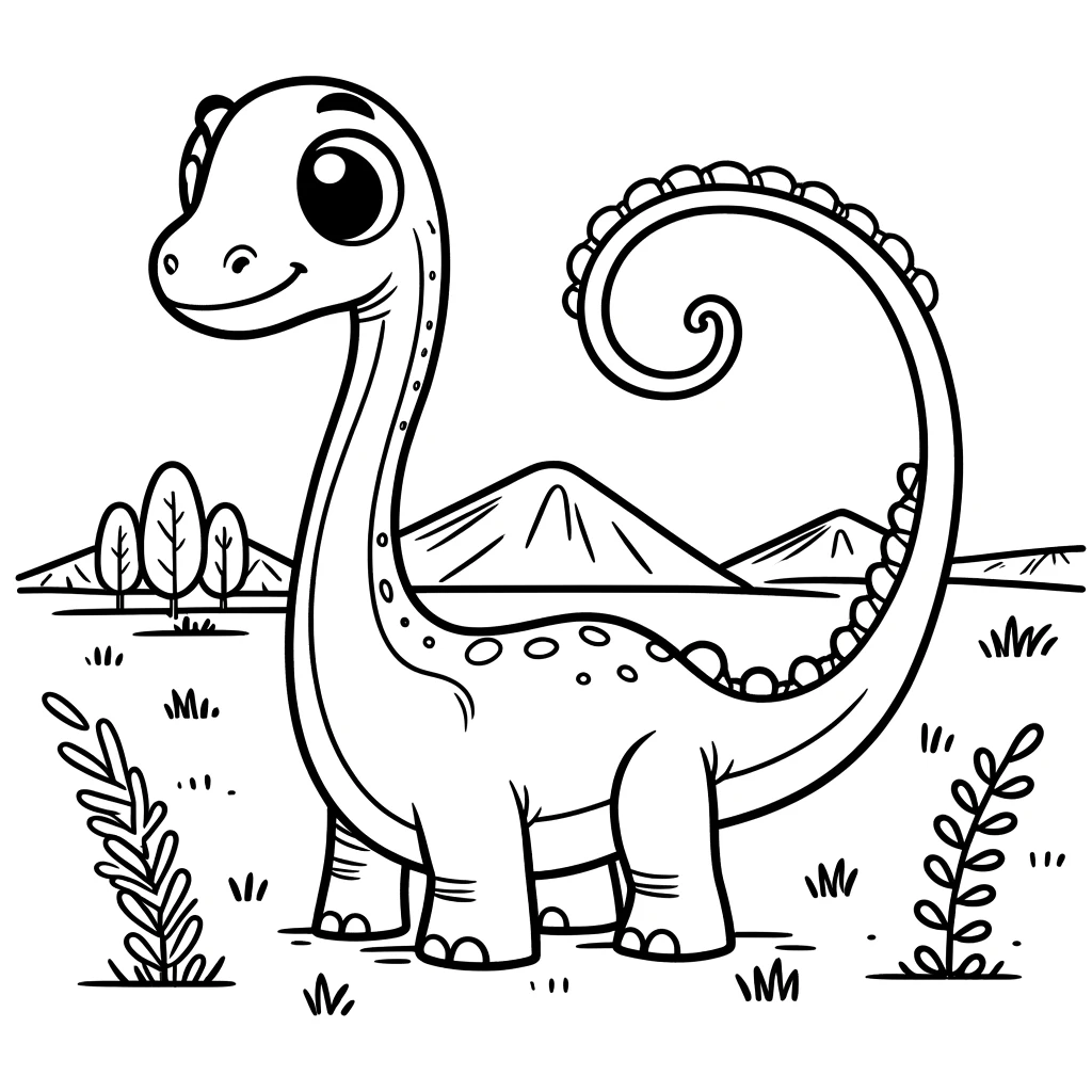 Free Dinosaur Coloring Pages for Kids