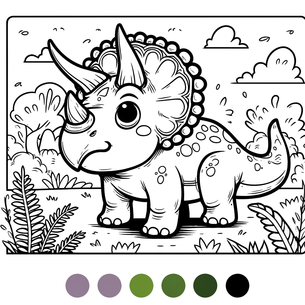 Free Dinosaur Coloring Pages for Kids