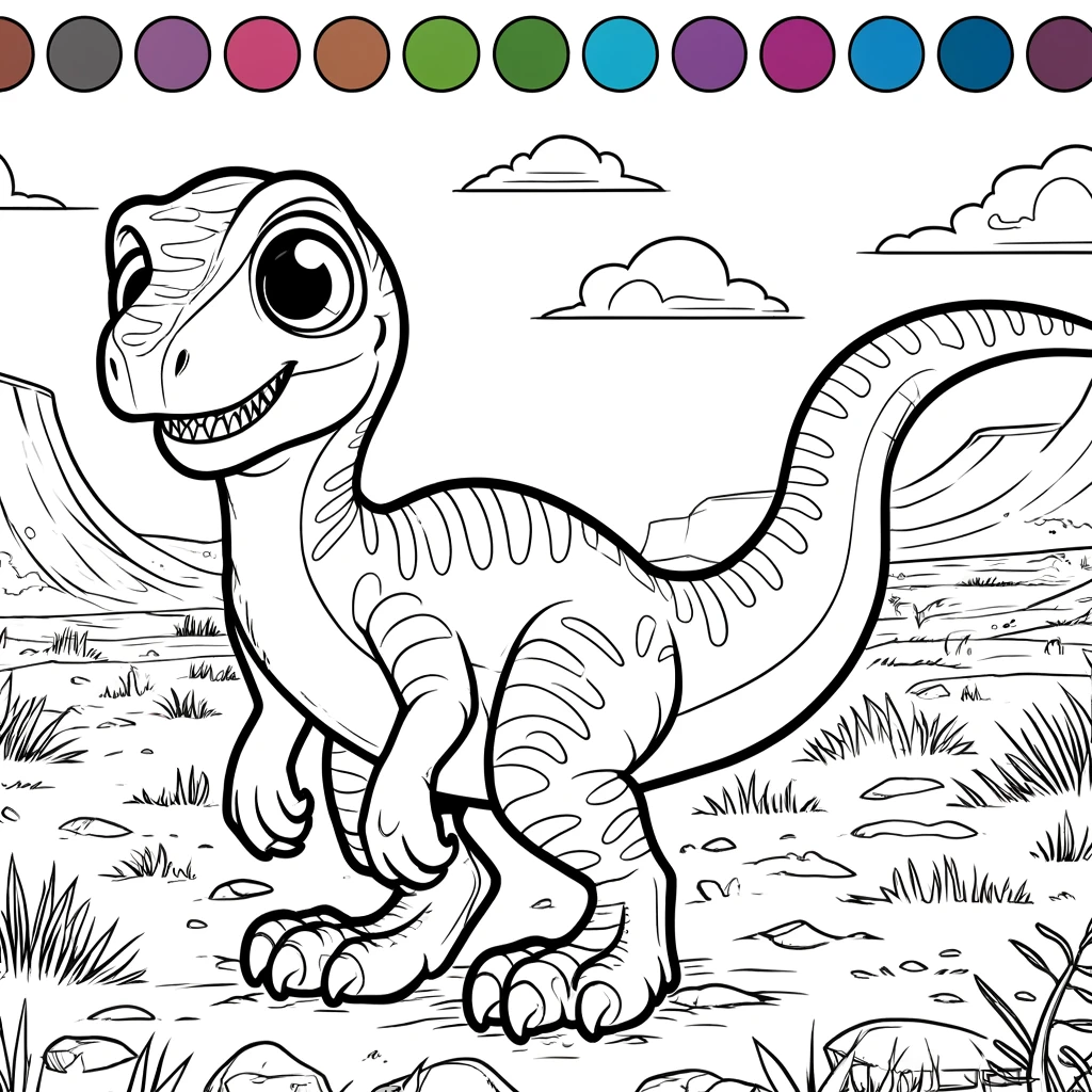 Free Dinosaur Coloring Pages for Kids