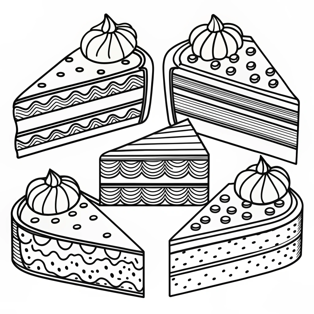 Free Coloring Pages Featuring Abstract Fruit Designs