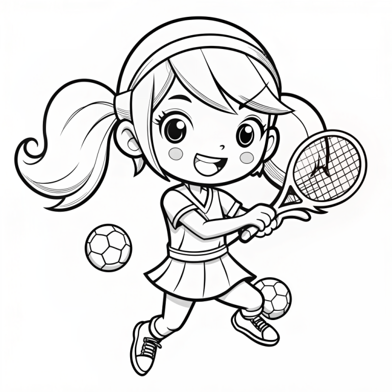 Free Coloring Pages of Cute Little Girls - 123 Go Mama