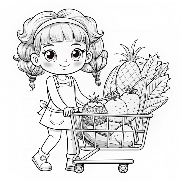 Free Coloring Pages of Cute Little Girls - 123 Go Mama