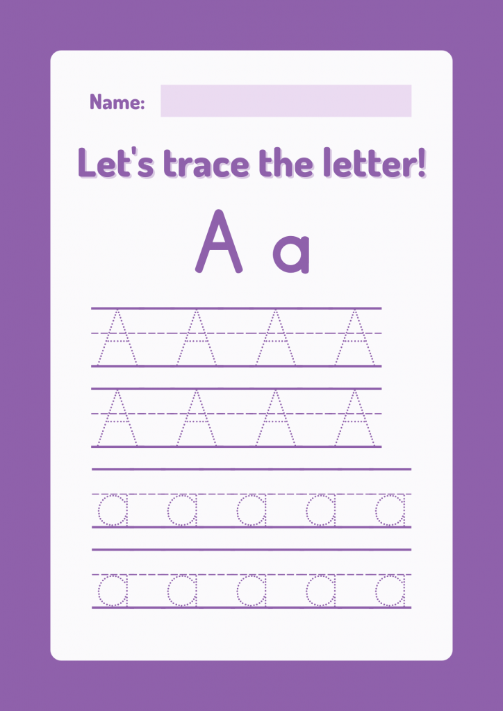  Letter Tracing Worksheets