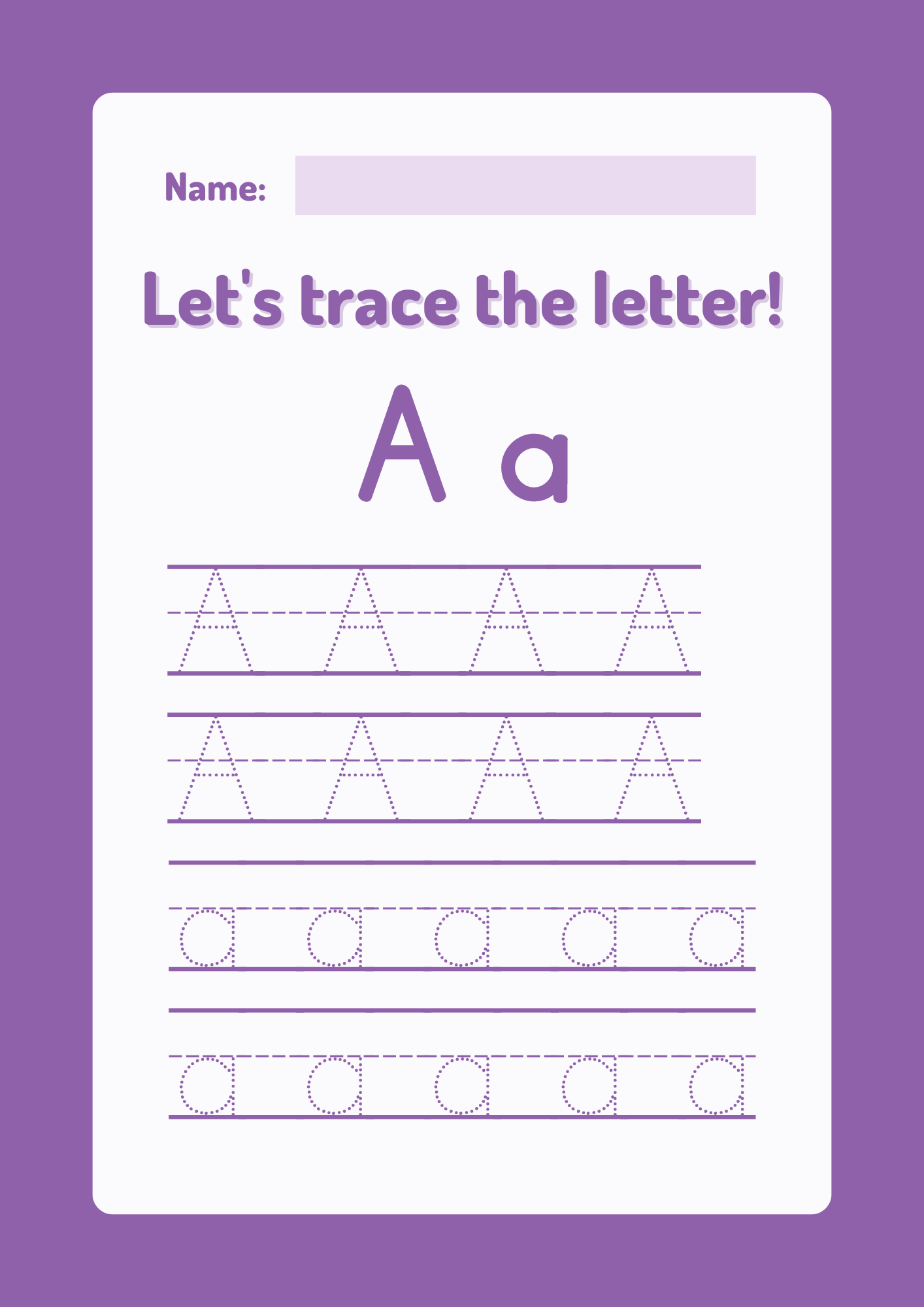 Free Colorful Letter Tracing Worksheets for Kindergarten Kids