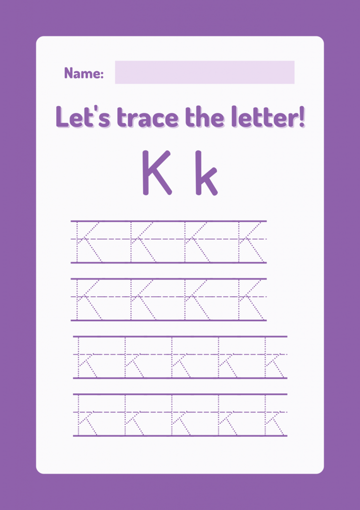  Letter Tracing Worksheets