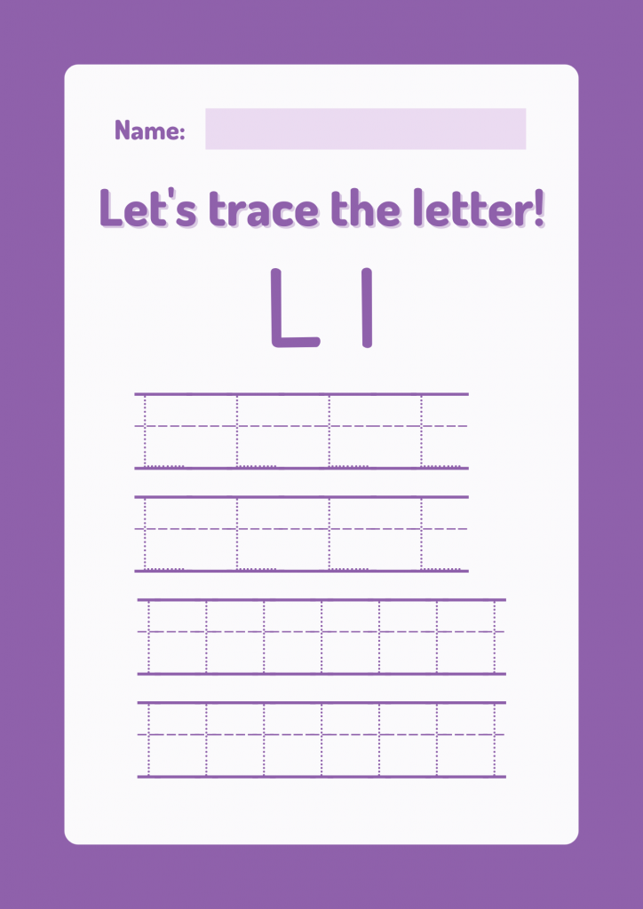  Letter Tracing Worksheets