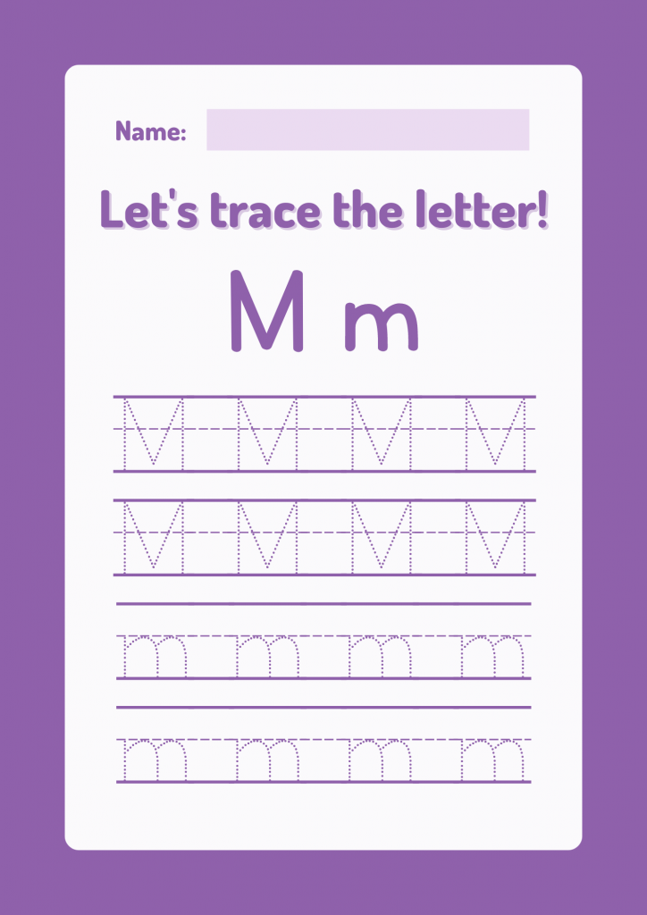  Letter Tracing Worksheets