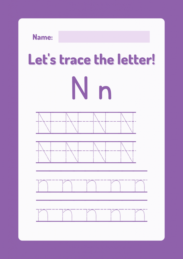  Letter Tracing Worksheets