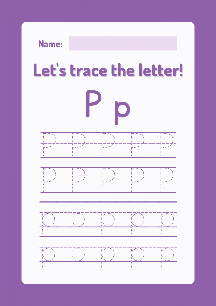  Letter Tracing Worksheets