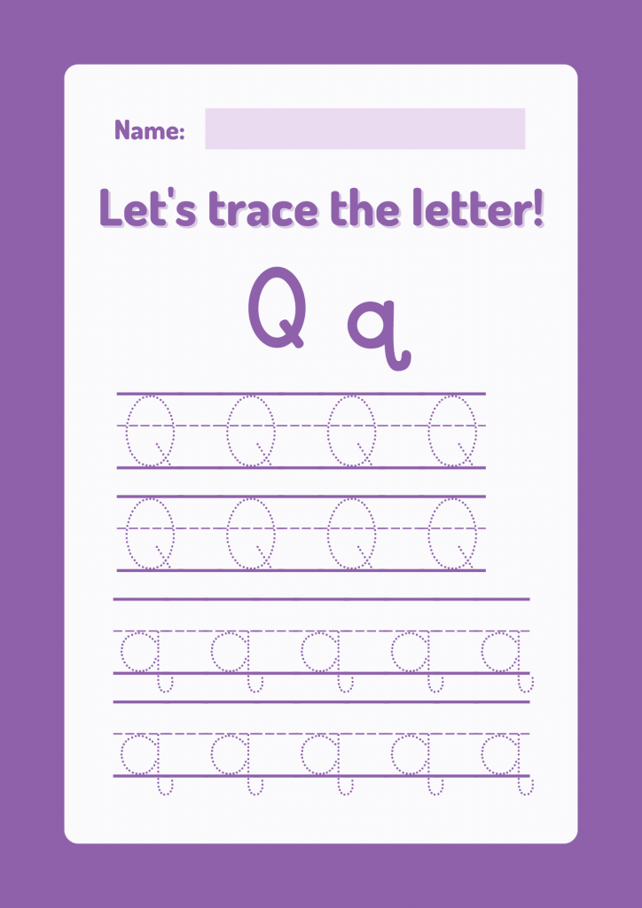  Letter Tracing Worksheets