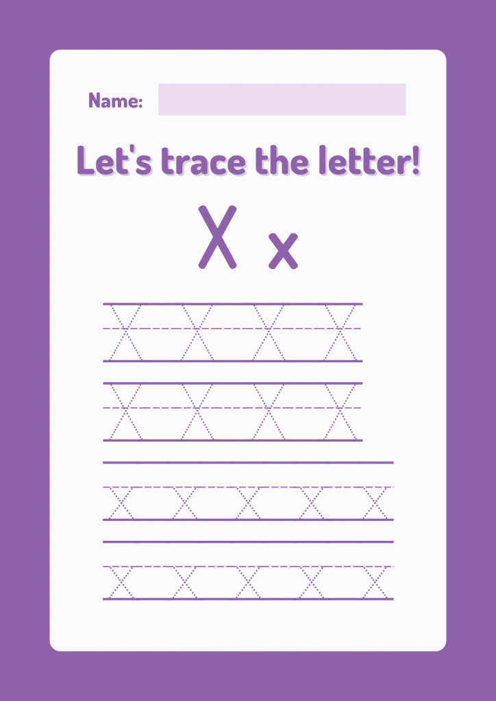  Letter Tracing Worksheets