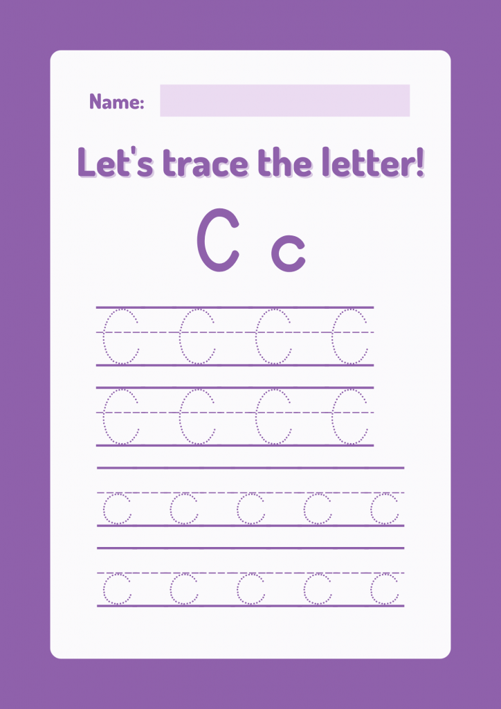  Letter Tracing Worksheets