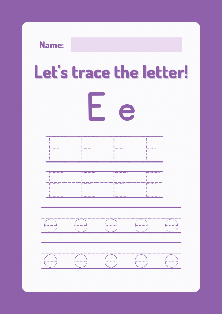  Letter Tracing Worksheets