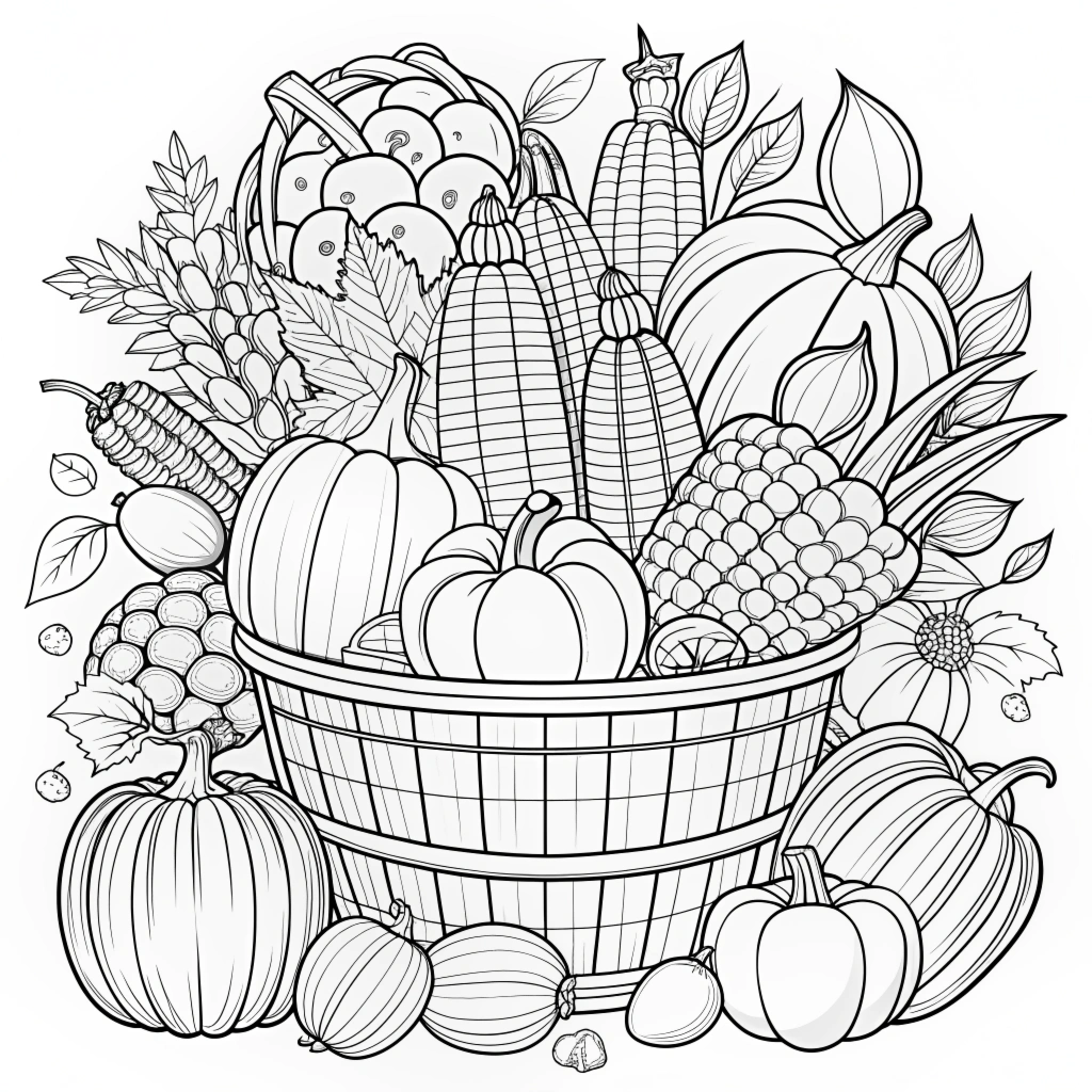 Autumn Fall Coloring Pages