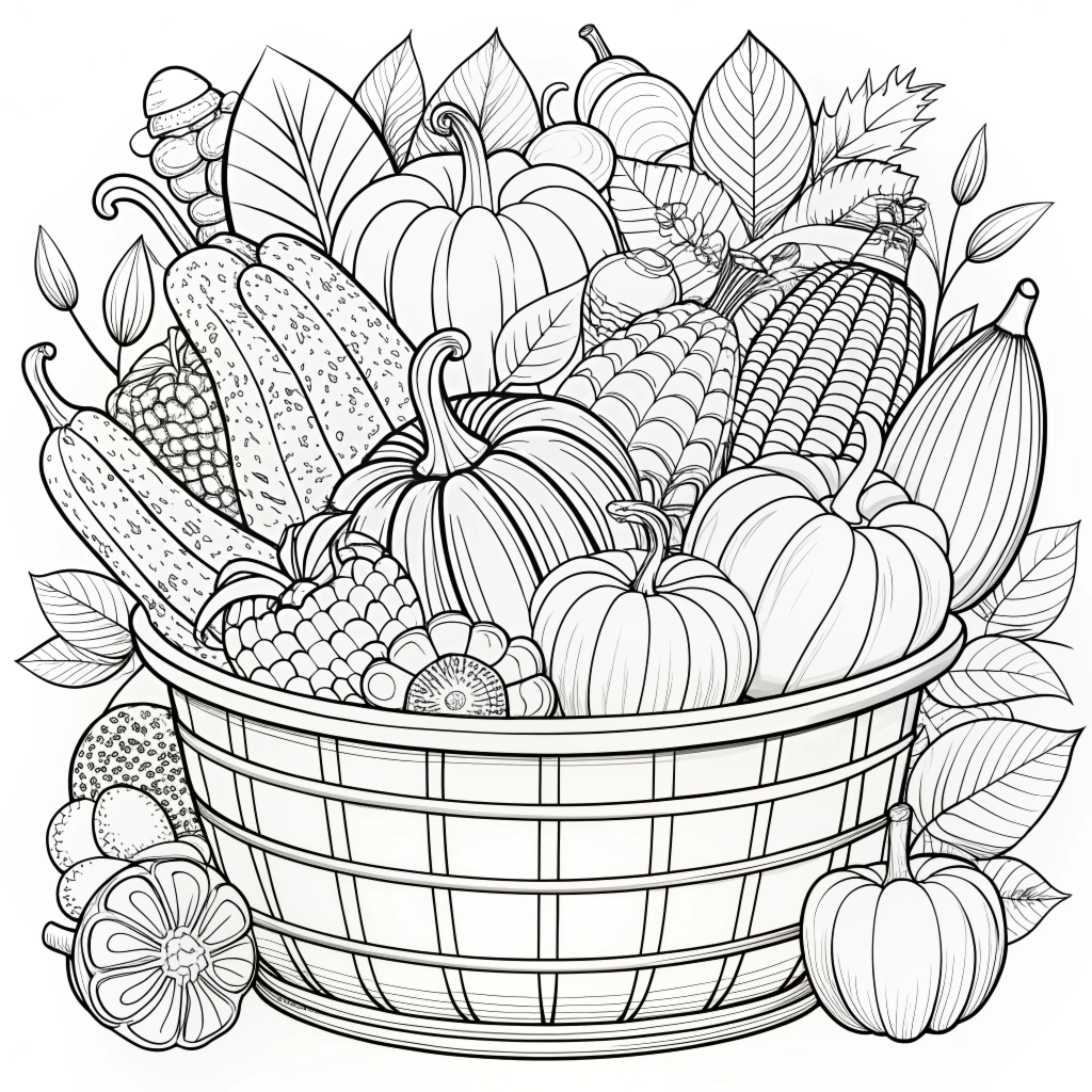 Autumn Fall Coloring Pages