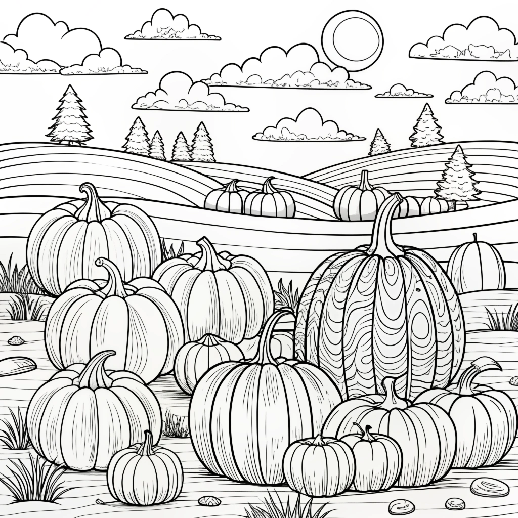 Autumn Fall Coloring Pages