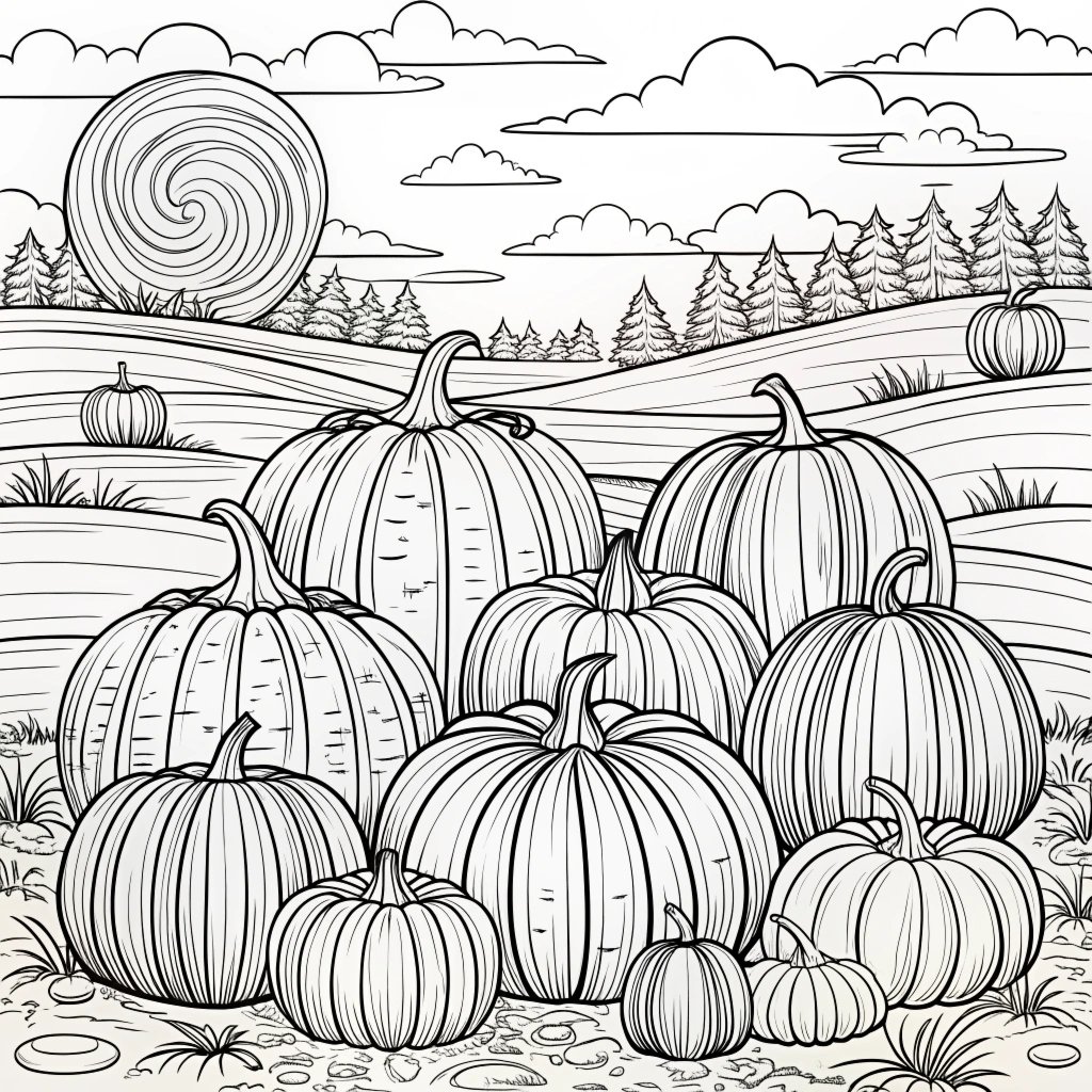 Autumn Fall Coloring Pages