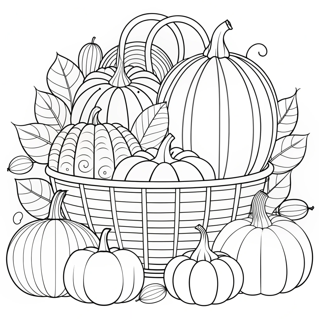 Autumn Fall Coloring Pages