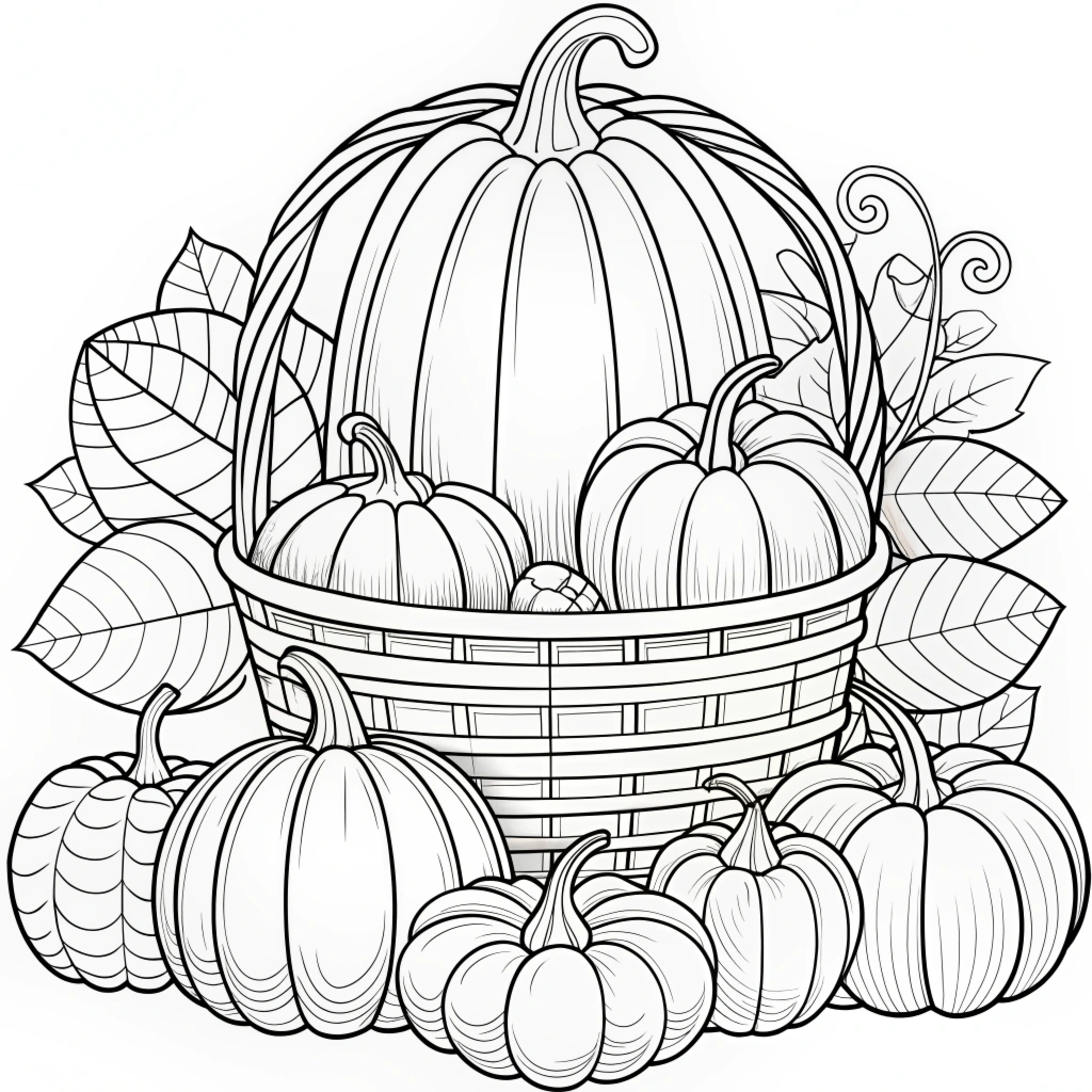 Autumn Fall Coloring Pages