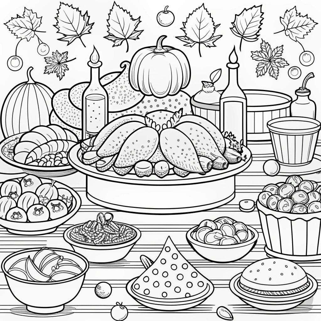 Autumn Fall Coloring Pages