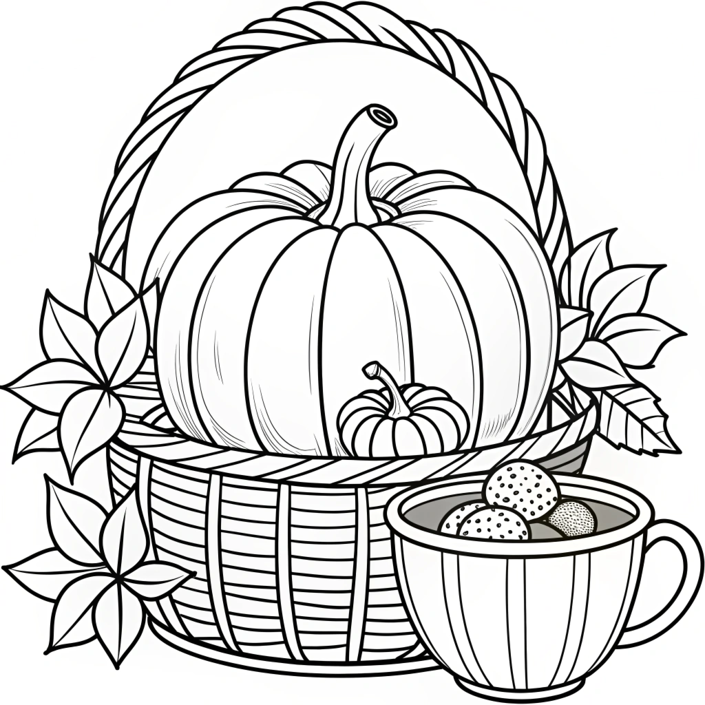 Autumn Fall Coloring Pages