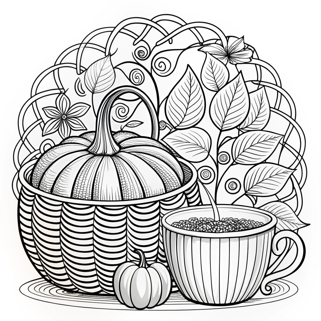 Autumn Fall Coloring Pages